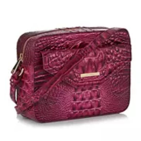 NWT Brahmin Shea Melbourne Crossbody Bag in Pomegranate - Picture 3 of 17